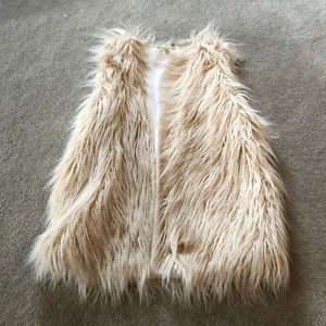 Faux fur vest